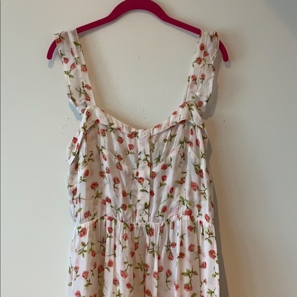 Reformation floral rose print mini dress 10 - Picture 3 of 5